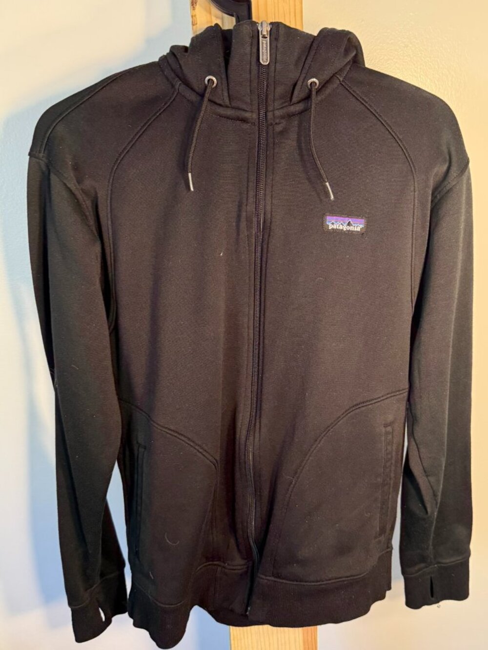 Patagonia Black Full Zip Hoodie Men's Small